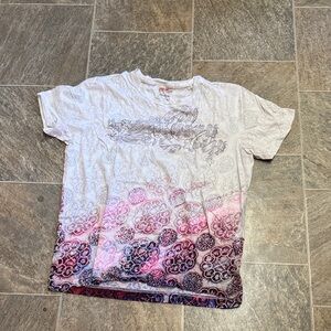 Women’s Short Sleeve Tee with Floral Design